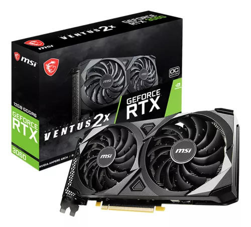 MSI RTX 3060 VENTUS 2X 12 GB VRAM GDDR6