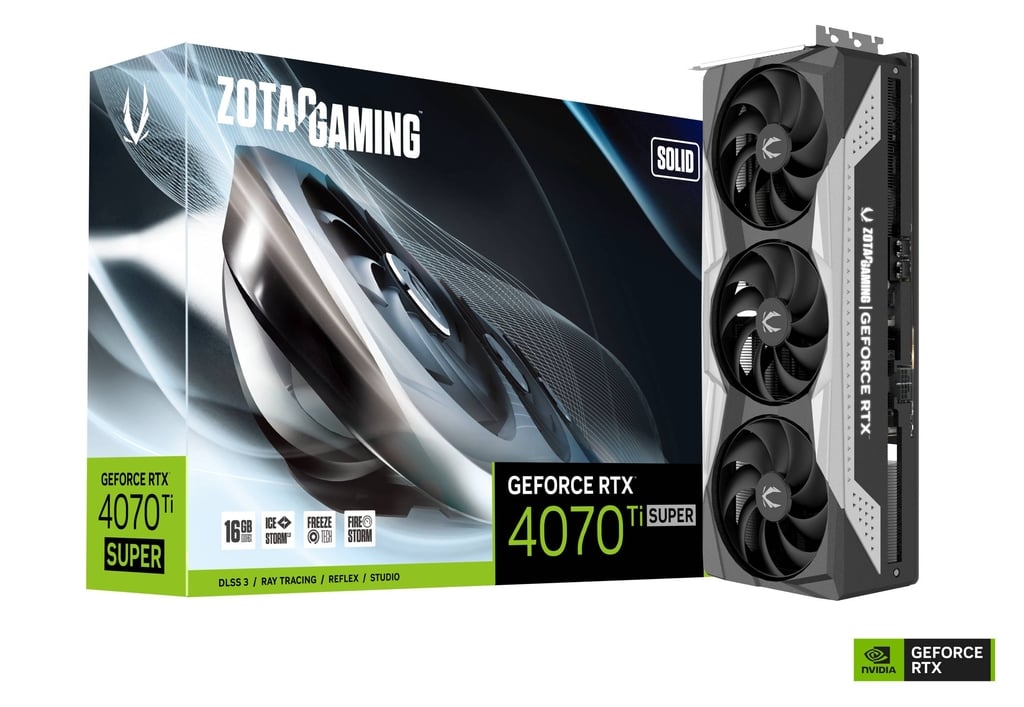 ZOTAC GAMING GeForce RTX 4070 Ti SUPER SOLID 16GB GDDR6X